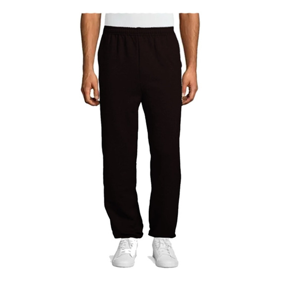 Pantalón Deportivo Hombre Jogging Felpa Sin Puño + Bolsillos