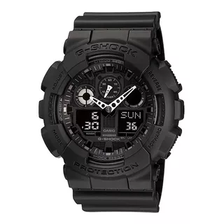 Relógio Masculino Casio G-shock Ga-100-1a1dr Nota Fiscal Cor Da Correia Preto Cor Do Bisel Preto Cor Do Fundo Preto