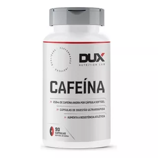 Cafeína - Pote 90 Cápsulas Dux Nutrition Sem Sabor 