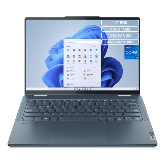 Portátil Lenovo Yoga 7 Intel Core I7-1355u 16gb 512gb Fhd 14