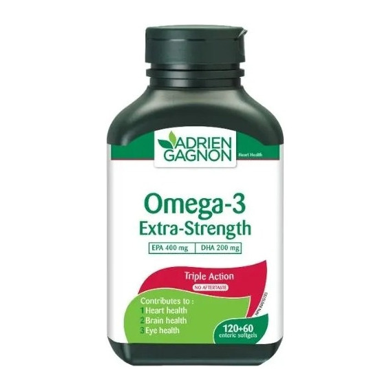 Omega 3 Extra Strength 400mg Epa 200mg Dha - 180 Caps