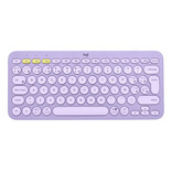 Logitech K380, Teclado Bluetooth Multi-dispositivo - Lavanda Color del teclado Lavender Lemonade Idioma Español