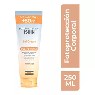 Fotoprotector Isdin Spf 50+ Gel Crema Protector Solar Piel Sensible Rostro Y Cuerpo