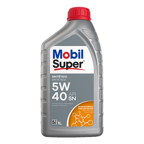 Aceite lubricante sintético para motores Mobil Super 5w40 Sn Plus