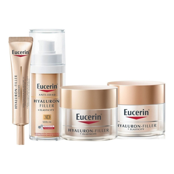 Rutina Eucerin Reafirmante Hyaluron-filler + Elasticity