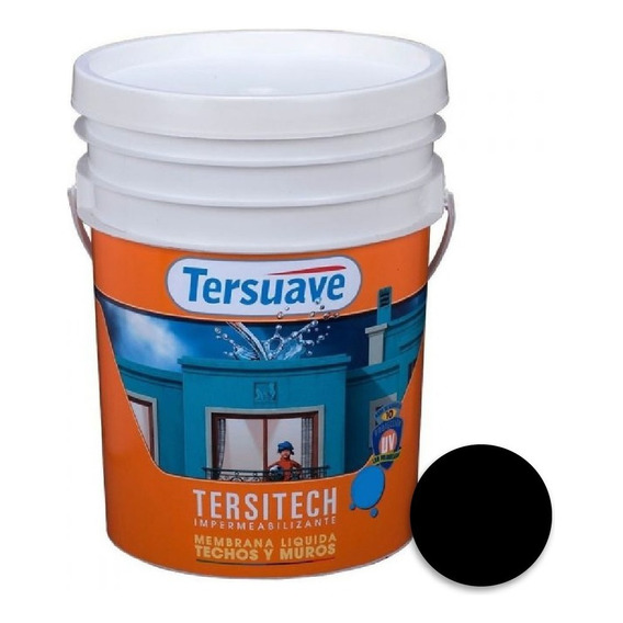 Membrana Impermeabilizante Techos Tersitech 1 Kg Ambito Color Negro