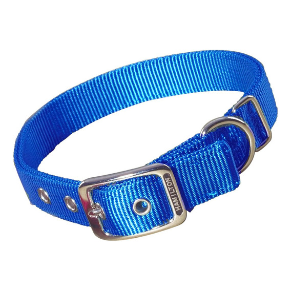 Collar Para Perro Hamilton Thick Nylon Deluxe Blue 2,54 X 60