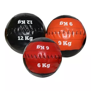 Set*3  Medicine Ball 3kg 6kg 9kg Pelota Con Peso Sin Pique