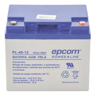 Batería Solar / Vrla Agm 12v 40ah / Ciclo Profundo / Epcom-