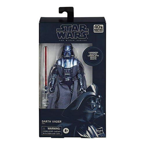 Figura Darth Vader Carbonized Black Series Star Wars Imperio