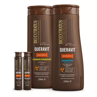 Kit Queravit (250ml/g) Shampoo, Condicionador E Megadose