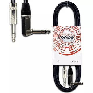 Cable Plug Trs A Codo 90 L Stereo Balanceado 1,5mts Mscables