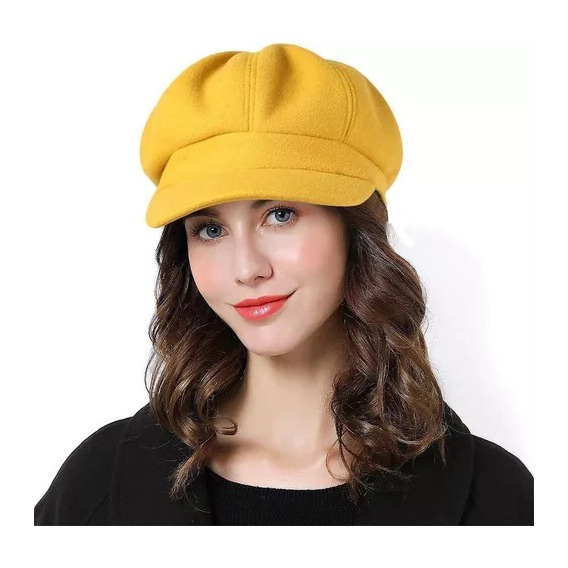A Sombrero Francés Para Mujer, Diseño De Boina Para Otoño