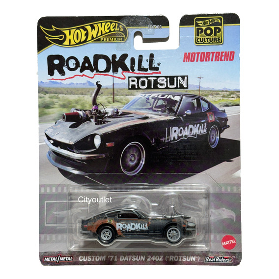 Hot Wheels Custom 71 Datsun 240z (rotsun) Roadkill Premium