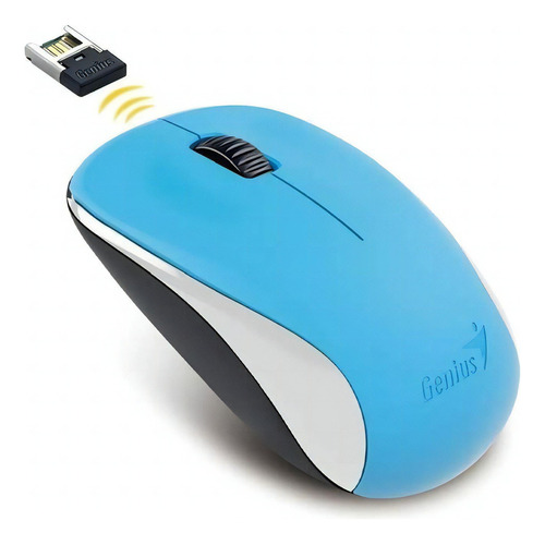 Mouse Inalámbrico Genius  Nx-7000 Ocean Blue Color Ocean Blue