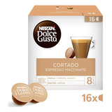 Dolce Gusto Cortado Espresso Nescafe 16 Capsulas