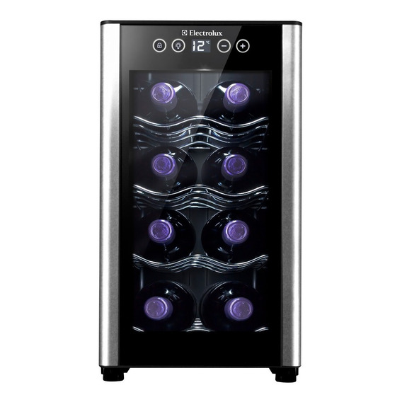 Cava De Vinos Electrolux 8 Botellas Panel Digital Erw082xamb Color Negro