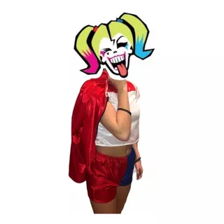 Disfraz Niña Superhéroe Harley Quinn   Premium Calidad 