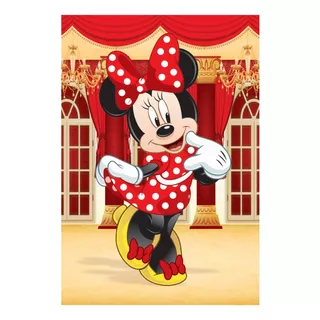 Painel Lateral Minnie 1,50x2,20 Tecido Sublimado 