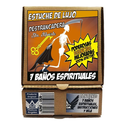 Estuche De Baño (exorcizado) Santa Muerte Destrancadera