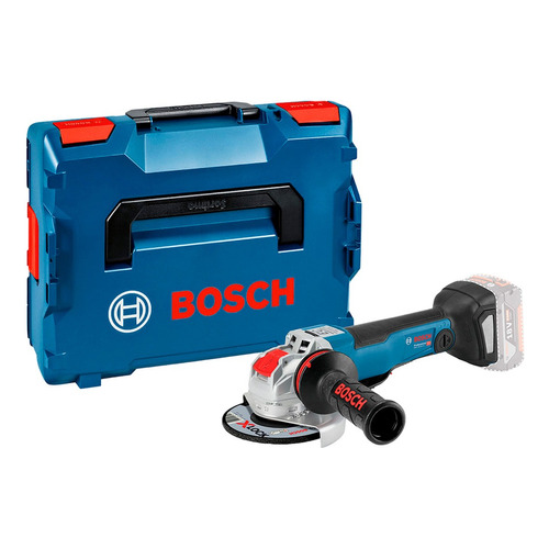 Amoladora 5 Bosch Gwx 18v-10 Pc Xlock + L-boxx Sin Batería Color Azul marino