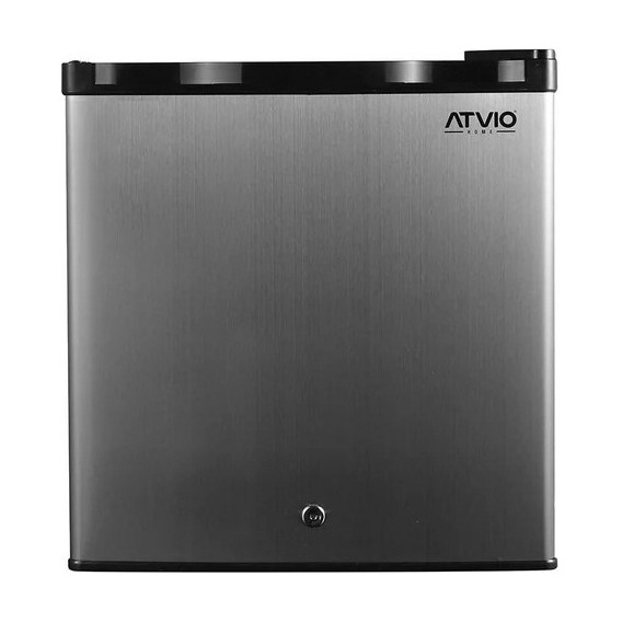 Frigobar Refrigerador Atvio 1.6 Ft Acero Inoxidable Color Plateado