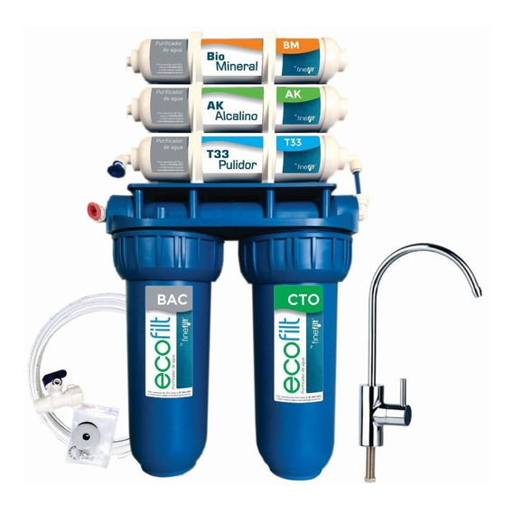 Filtro Agua Purificador Agua Ecofilt Alcalino Mineralizador