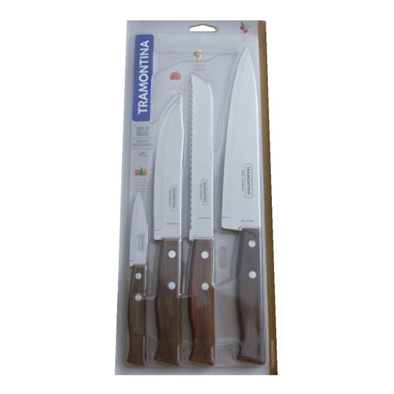 Juego 4 Cuchillos Tramontina 22299/041 Pan Legumbres Carne