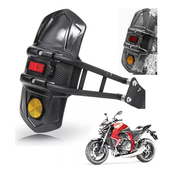 Guardabarros Trasero Universal Para Motocicleta Con Reflecto