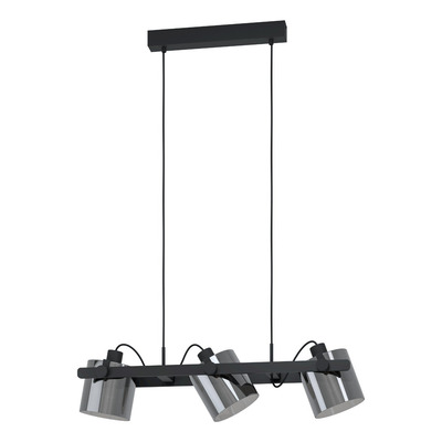 Colgante 3 Luces Hornwood2 Negro Fume 43606 Apto Led Rd