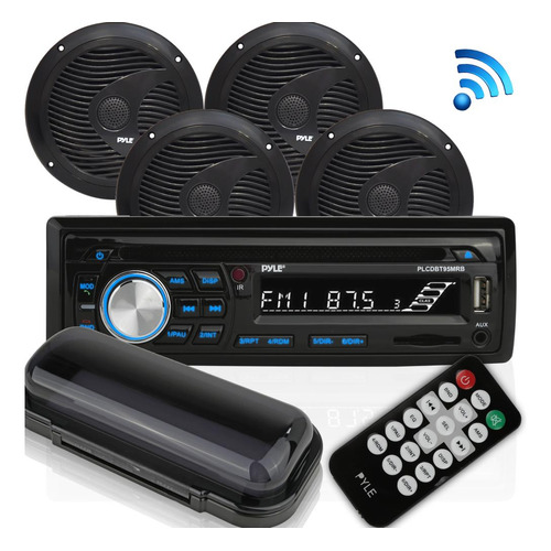 Kits De Radio Y Parlantes Para Bote Pyle Plcdbt95mrb