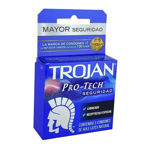 Preservativos Trojan Pro-tech C/3