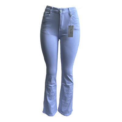 Pantalón Blanco Acampanado Surprise Jeans Su4582 Dama