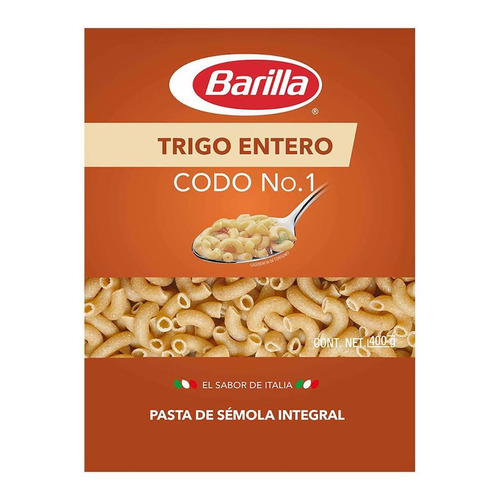 Pasta Barilla Codo Trigo Entero 400g