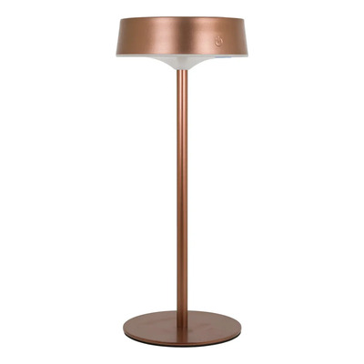 Lámpara De Mesa Led Cct Dimer Usb-c Y Solar Ter Metal Mks Gris Tierra