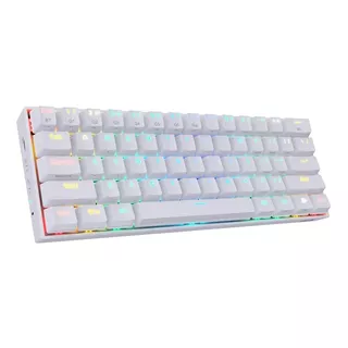 Teclado Gamer Bluetooth Redragon Draconic K530 Qwerty Outemu Brown Inglés Us Color Blanco Con Luz Rgb