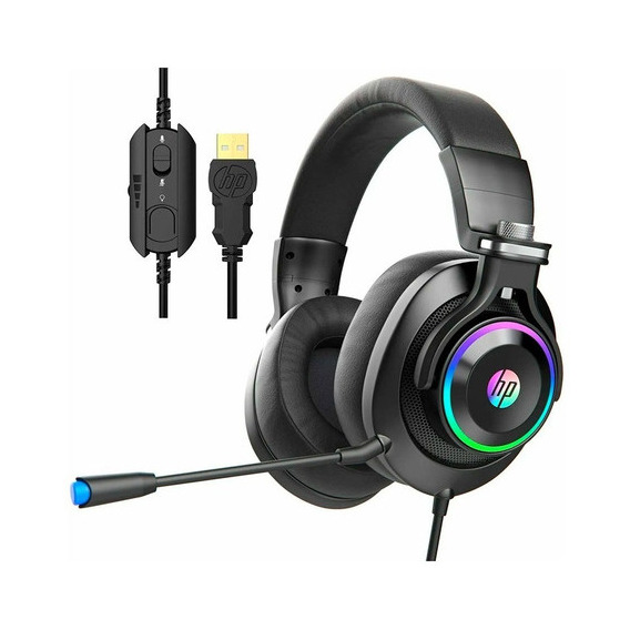 Audifono Gamer Hp H500gs 7.1 Rgb - Negro