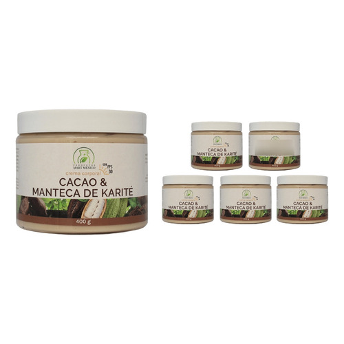  Crema Corporal Cacao & Manteca De Karité Con Fps (400g)6pack