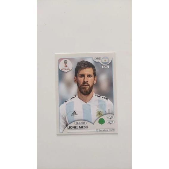 Figurita Mundial Russia 2018. Lionel Messi World Cup 2018