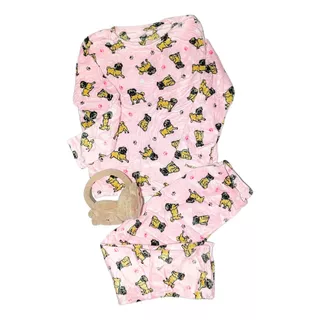 Pijama Unitalla Mujer Niña Diseño Con Pugs 