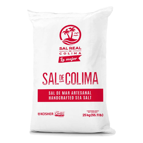 Sal De Mar En Grano Natural Sal Real De Colima Costal 25 Kg