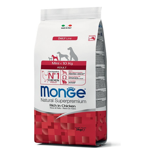 Monge Mini Adulto 7,5 Kg L&h