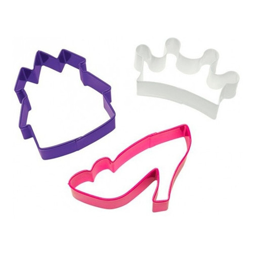 Cortantes Set X 3 Motivo Princesas Cookies Y Fondant Wilton