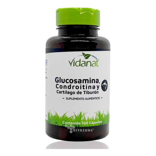 Suplemento En Cápsulas Vidanat Glucosamina, Condroitina Y Cartílago Minerales/vitaminas En Frasco 100 Un