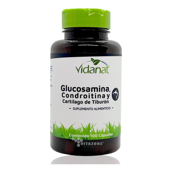 Suplemento En Cápsulas Vidanat Glucosamina, Condroitina Y Cartílago Minerales/vitaminas En Frasco 100 Un