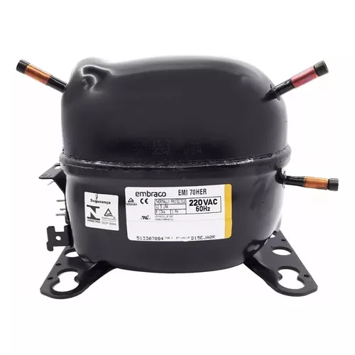 Motor Compresor Embraco Bocha Heladera 1/5 Gas R134 Repjul