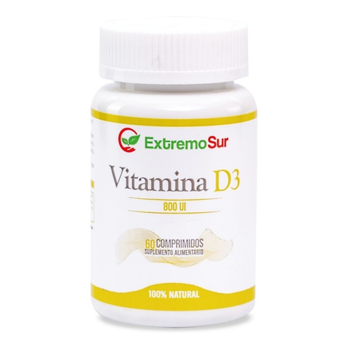 Vitamina D3 800ui, 60 Comprimidos Sabor Neutro