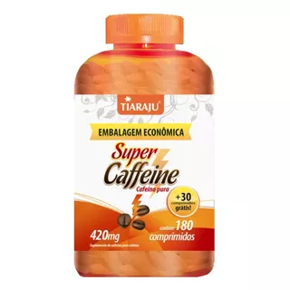 Suplemento De Cafeína - Super Caffeine 420mg 180 Comprimidos