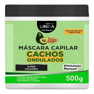 Máscara De Hidratação Sallon Linda Cachos Ondulados 500gr