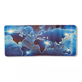 Mouse Pad Mapamundi Blue